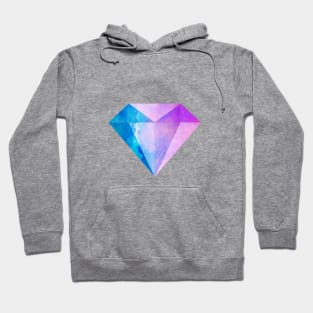 blue & purple diamond Hoodie